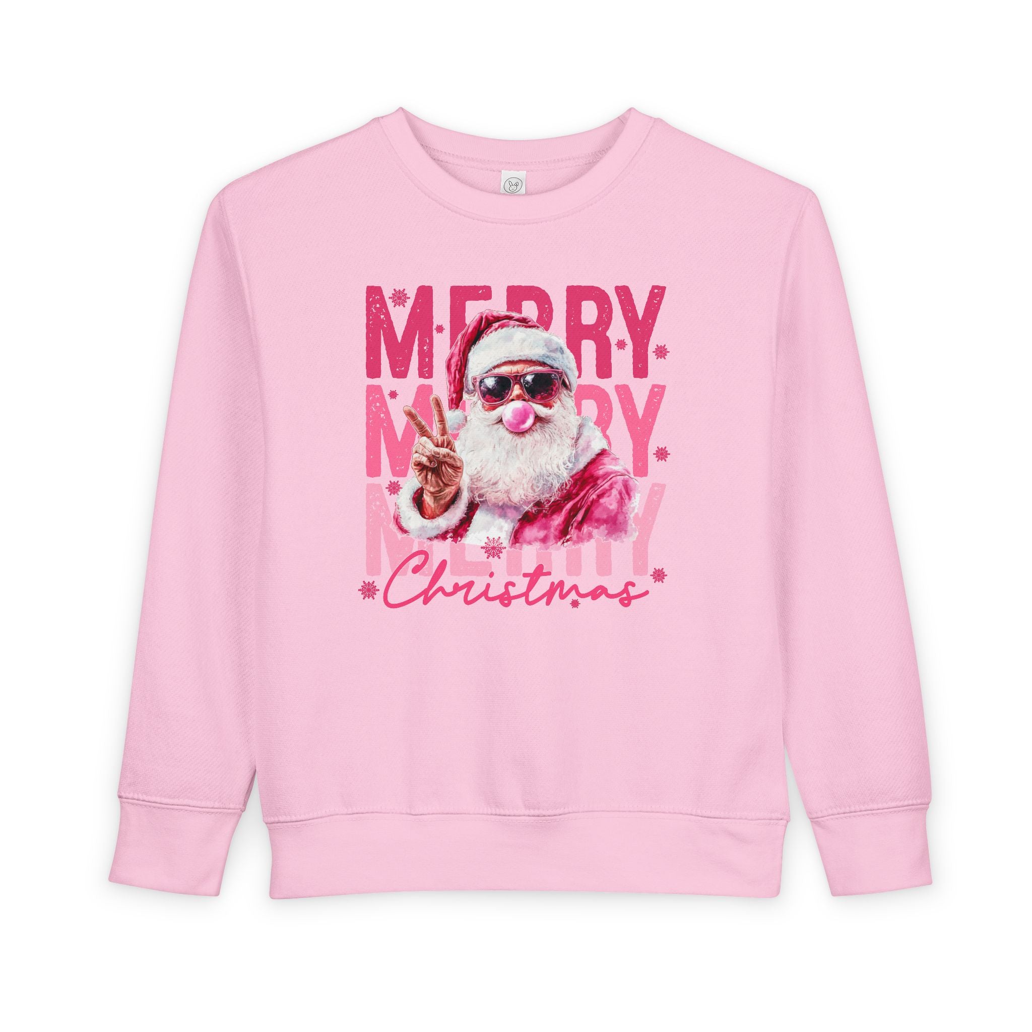 Santa Blowing Gum Peace Sign Shirt