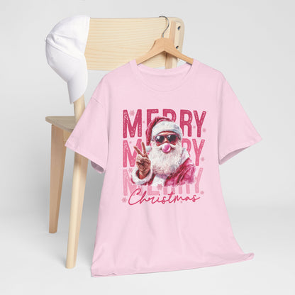 Santa Bubble Gum Peace Sign Tee