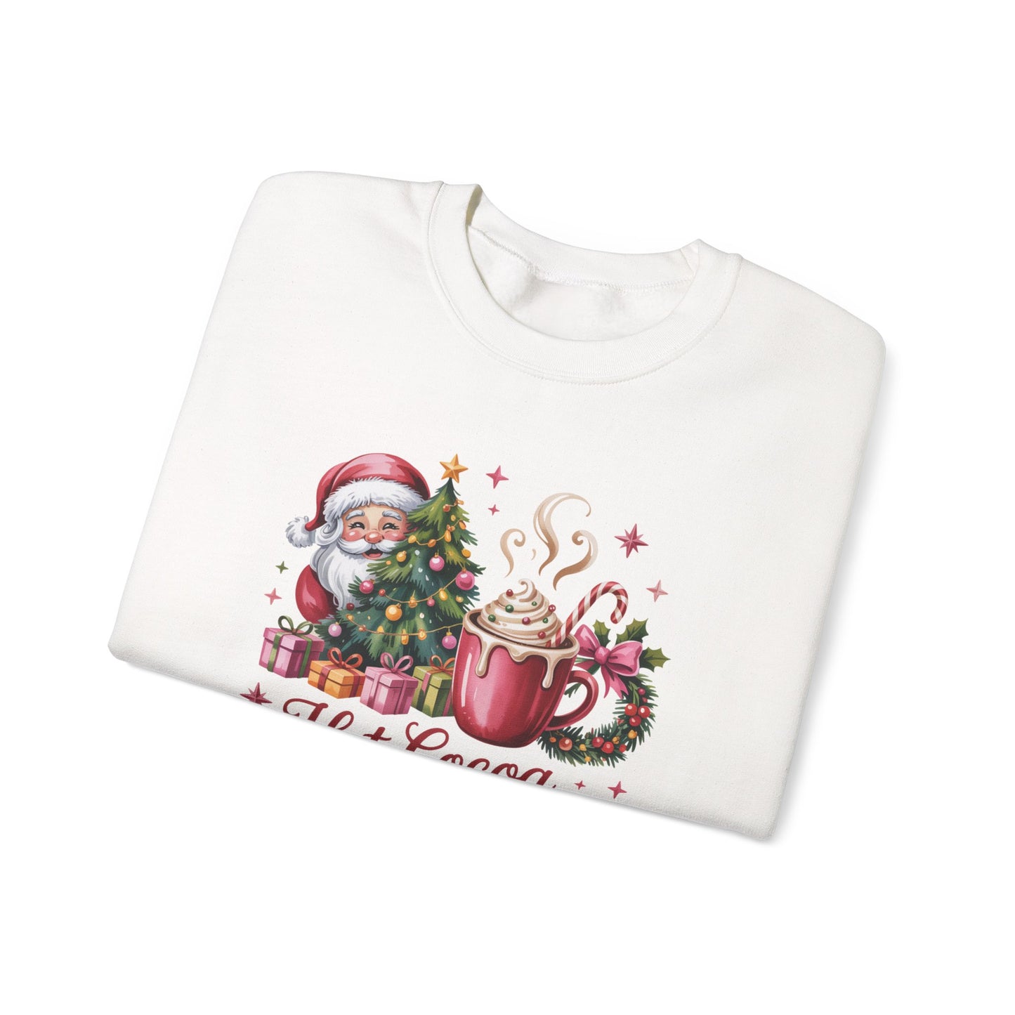 Christmas Hot Cocoa Sweatshirt — "Hot Cocoa Season" Holiday Crewneck