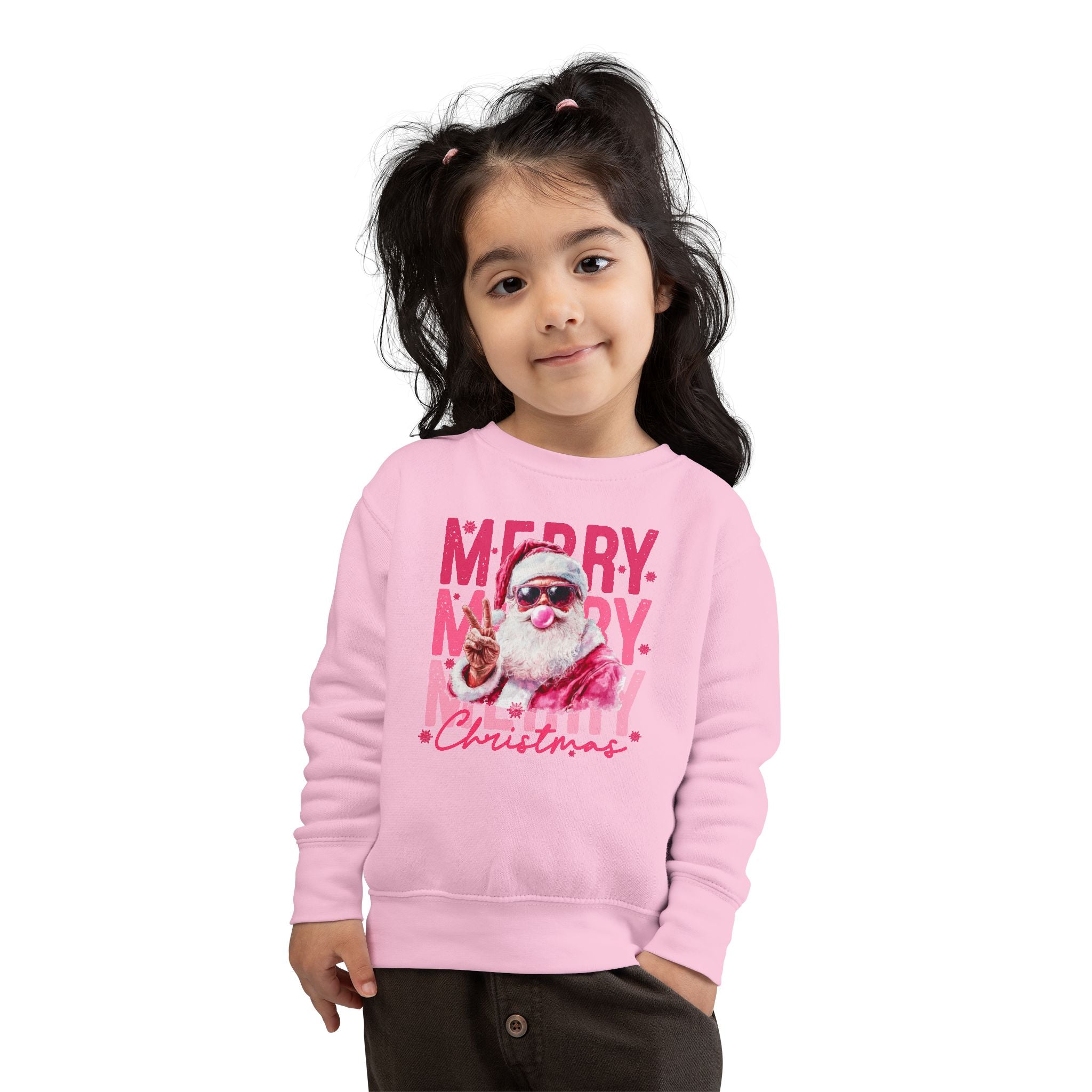 Santa Blowing Gum Peace Sign Shirt