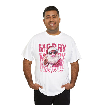 Santa Bubble Gum Peace Sign Tee