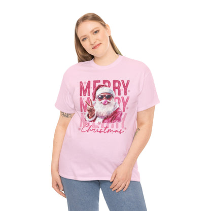 Santa Bubble Gum Peace Sign Tee