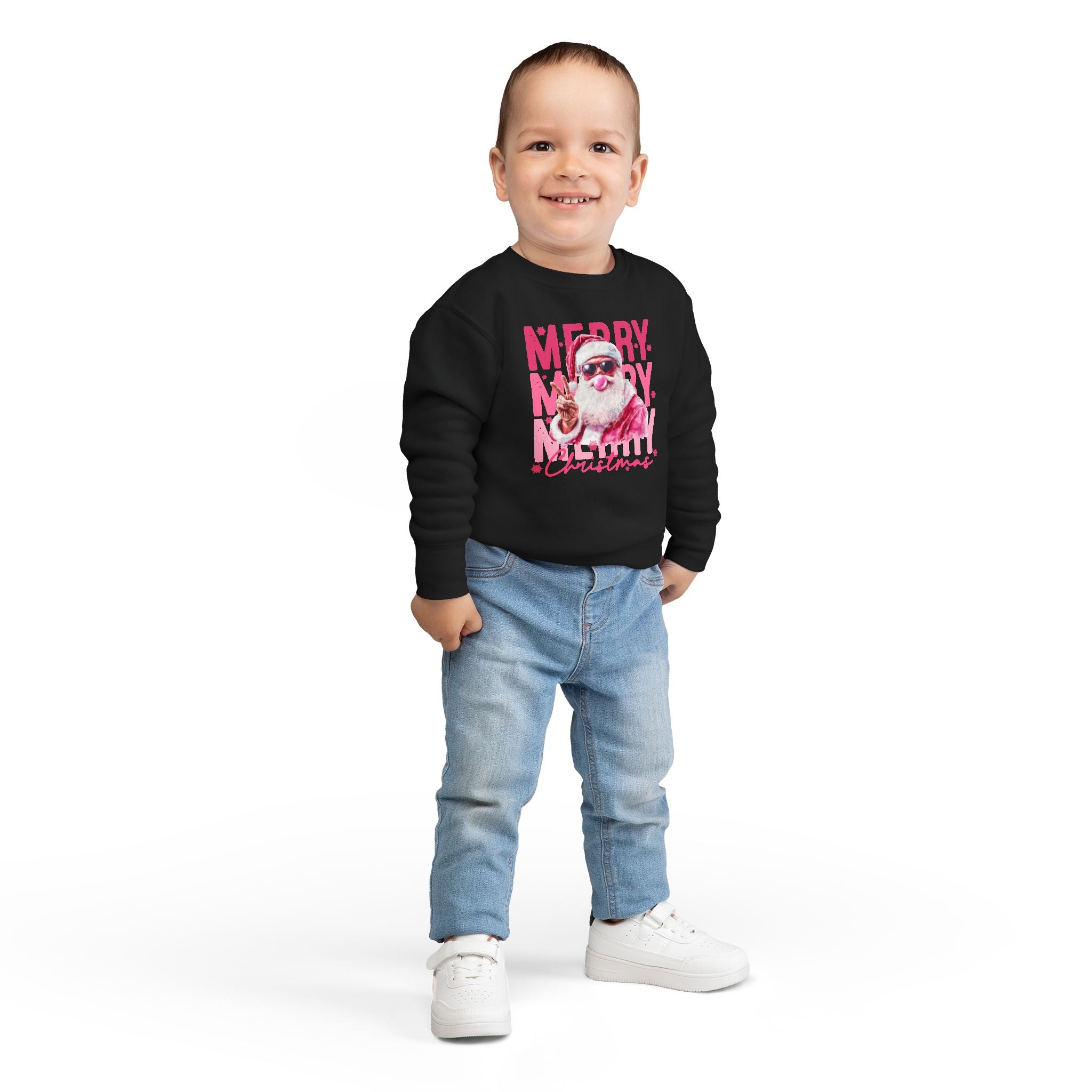Santa Blowing Gum Peace Sign Shirt