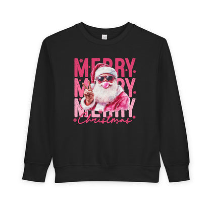 Santa Blowing Gum Peace Sign Shirt