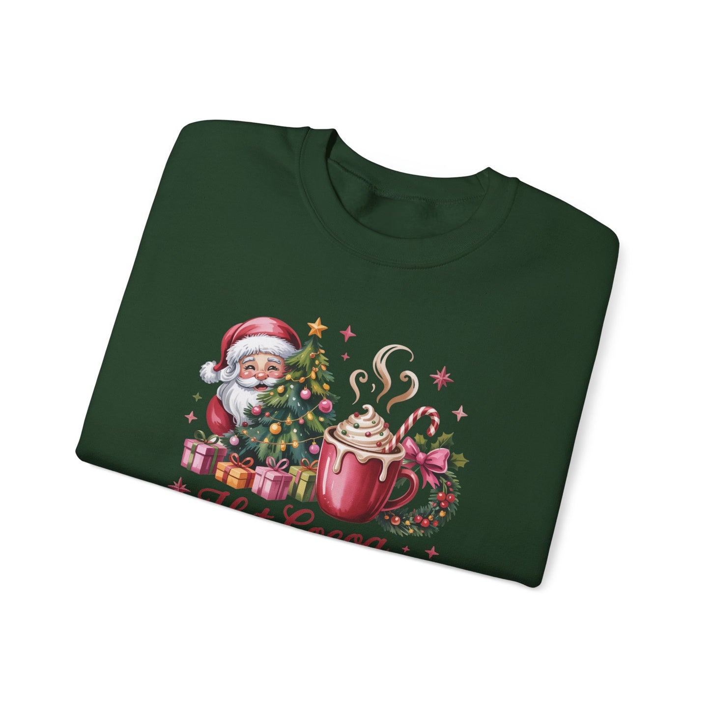 Christmas Hot Cocoa Sweatshirt — "Hot Cocoa Season" Holiday Crewneck